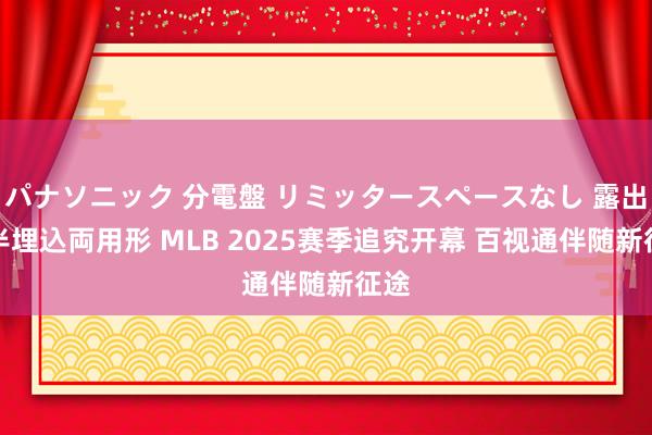 パナソニック 分電盤 リミッタースペースなし 露出・半埋込両用形 MLB 2025赛季追究开幕 百视通伴随新征途